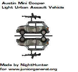 Austin Mini Cooper light urban assualt vehicle